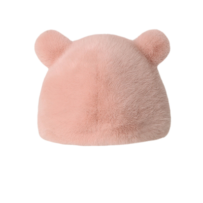 新款皮草仿水貂绒可爱男女帽子