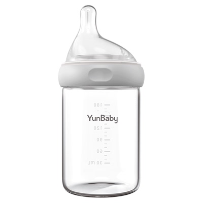 孕贝玻璃奶瓶婴儿新生儿防胀气专用奶瓶1-6个月新生宝宝防呛-U先