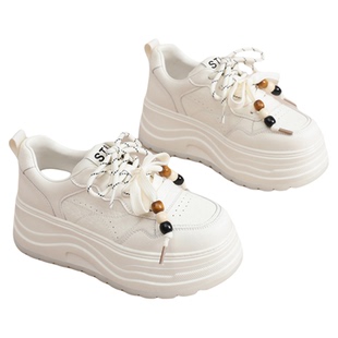 星期六厚底小白鞋女春季新款百搭透气运动鞋女士软底防滑休闲板鞋