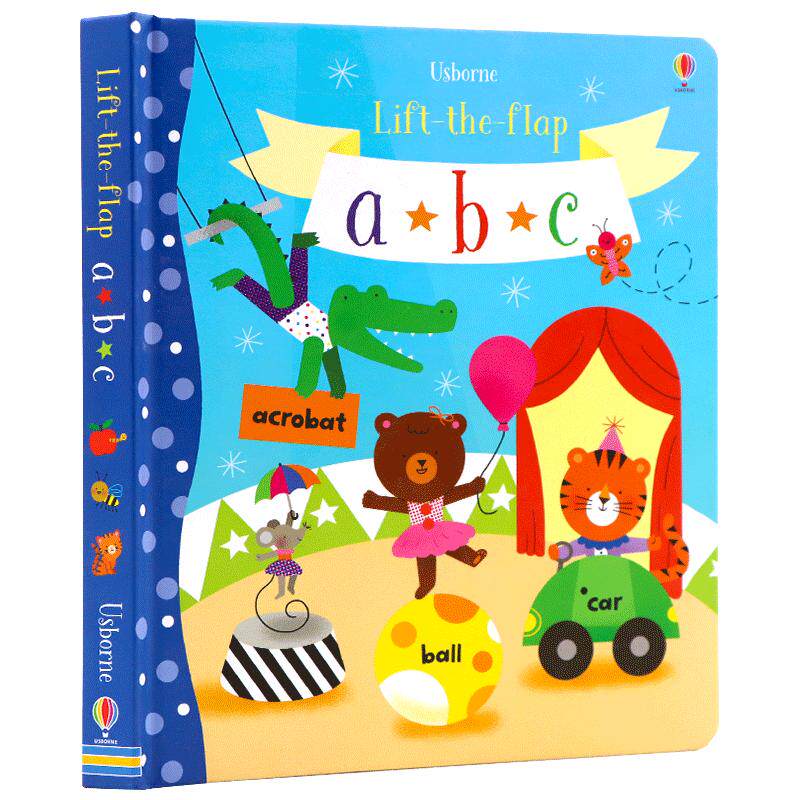 Usborne Lift the flap abc 趣味字母互动翻翻英语纸板书 英文原版绘本 低幼儿童英语启蒙早教书立体书3-6岁 尤斯伯恩进口正版图书
