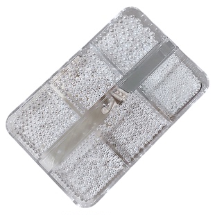 爆闪菱形平底美甲钻透底秋冬新款圣诞雪花迷你轻奢DIY配饰指甲钻