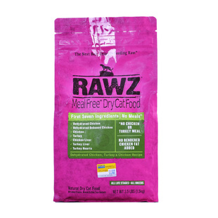 RAWZ罗斯 无谷低温烘焙鸡肉成幼猫通用猫粮散装试吃100/500g