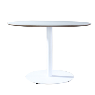 轻奢餐桌现代简约小户型防火板圆形吃饭桌子家用北欧ins白色圆桌