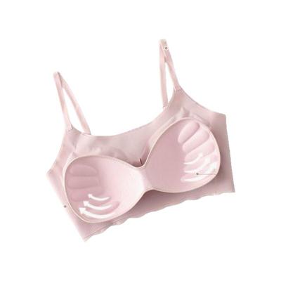 运动内衣女无钢圈聚拢无痕背心式