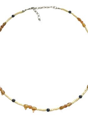 pupu古董米珠原创圆珠链情侣