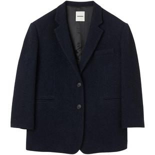 SANDRO Outlets女装法式学院风时尚通勤西装直筒毛呢外套