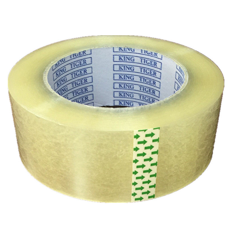 透明胶带宽5-5.5cm封箱胶带纸 透明胶布 快递胶粘带 米黄封箱带