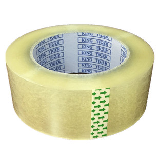 透明胶带宽5-6cm封箱胶带纸 透明胶布 快递胶粘带 米黄封箱带