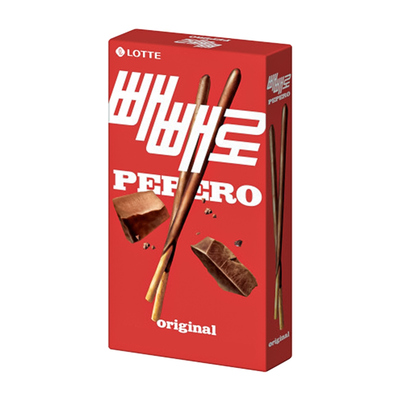 乐天pepero派派乐巧克力饼干棒