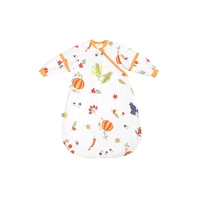 良良纯棉纱布秋冬防踢睡袋