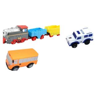 奋铭轨道玩具配件小汽车、新干线百变小汽车巴士、轨道小汽车玩具