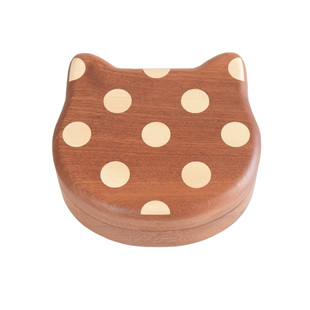喵有型猫咪饭盒可爱少女心便当饭盒日式分格点心坚果收纳木盒ins