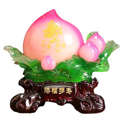 寿桃摆件生日礼物过寿祝寿礼品