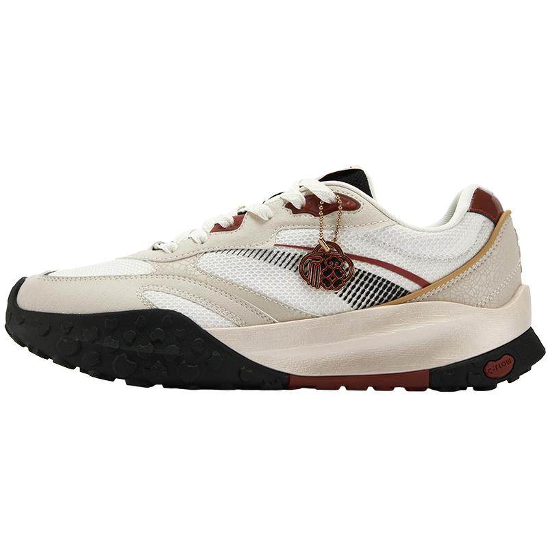 圣诞红361酥饼3休闲鞋男2025冬季新款平底德训鞋运动休闲百搭男鞋