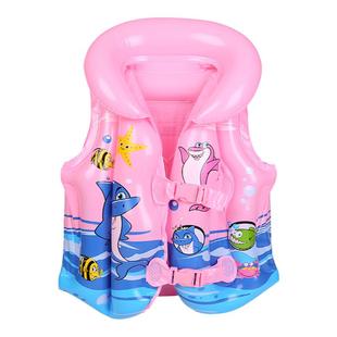 儿童游泳大浮力背心中小童宝宝初学者游泳装备气囊充气马甲救生衣