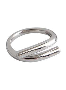 s925开口食指戒指ins熔岩不规则