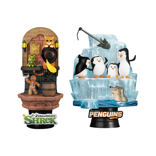 野兽王国怪物史瑞克靴子猫 马达加斯加的企鹅 手办摆件情人节礼物