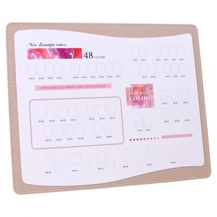 新款皮革亚克力展示板美甲色板打版甲片色卡甲油胶颜色展示架样板