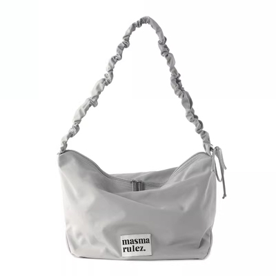 MASMARULEZ官方正品现货尼龙通勤单肩包斜挎包腋下包休闲百搭灰色