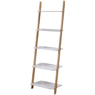 实木书柜书架北欧简易卧室靠墙置物架多功能落地多层厨房收