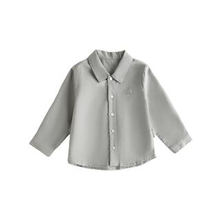 【新品】Oak Family儿童天丝亚麻衬衫长袖纯色上衣西装男童礼服