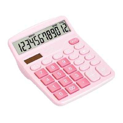 得力计算器办公用太阳能双电源