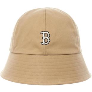 【自营】MLB 男女同款渔夫帽圆顶盆帽运动休闲秋冬新款米色帽子