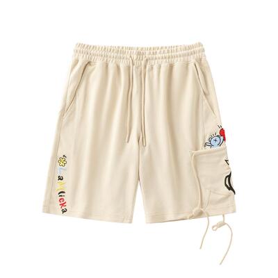 LAMLICKA夏季爱心直筒五分短裤