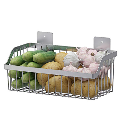 免打孔厨房置物架304不锈钢