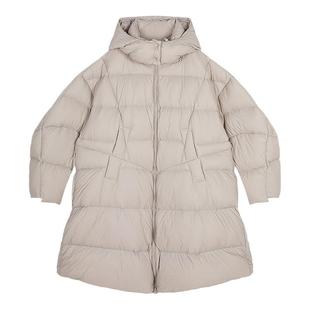 JNBY/江南布衣秋冬羽绒服女中长款连帽宽松简约休闲通勤5OAC14290