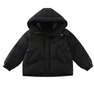 男童红色羽绒服本命年冬装2025新款中大童喜庆加厚年服白鸭绒外套