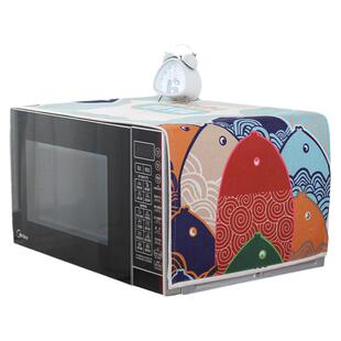 珍珠松北欧盖巾布艺装饰布艺鞋柜布长方形多用途卡通微波炉布罩