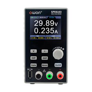 OWON可编程直流电源SPE稳压可调30V-500V电源150W-500W恒压恒流