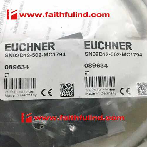 议价Euchner 089634 安士能全新安全传感器 SN02D12-502-MC1794