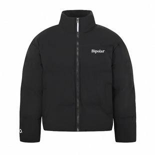 BIPOLAR基础棉服原创潮牌字母设计休闲冬季2025新款保暖棉衣外套