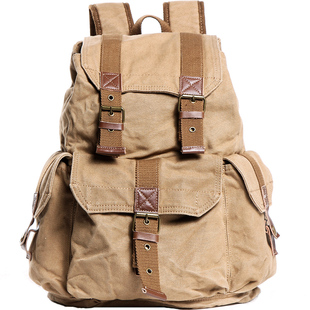 双肩包森系文艺复古风帆布包女生书包休闲潮包旅行包个性背包新款