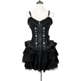 现货OZZ夏蔷薇lolita定番JSK哥特式暗黑辣妹洛丽塔连衣裙原创正品