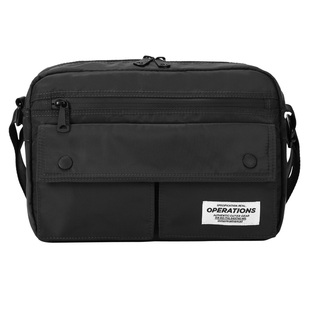 日系纯色拉链潮牌尼龙邮差包男女休闲工装多层功能防水单肩斜挎包