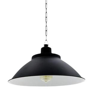 大号加厚黑工业色灯罩 超市工厂仓库车间餐厅健身房喇叭工矿吊灯