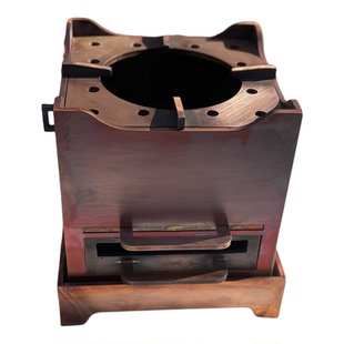 纯铜炭火炉加厚紫铜风炉木炭茶炉煮水火炉火钵围炉煮茶炉子