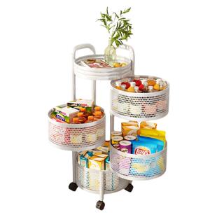 360度旋转式置物架宝宝用品推车客厅装零食床头菜篮子玩具收纳架