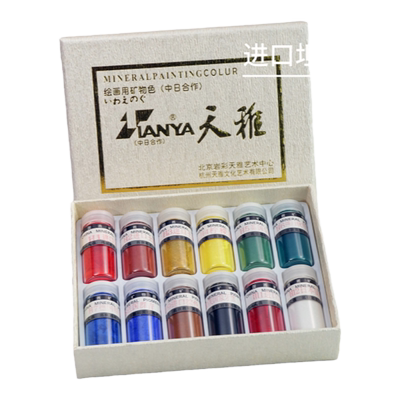 天雅矿物质油画湿壁丹培拉蛋