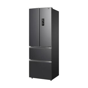 美的冰箱325L家用中型法式多门一级能效变频双开门四门超薄小户型