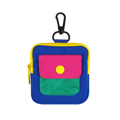 日本米拉MUL2026新款小众零钱包便携小巧撞色卡包迷你拉链耳机包