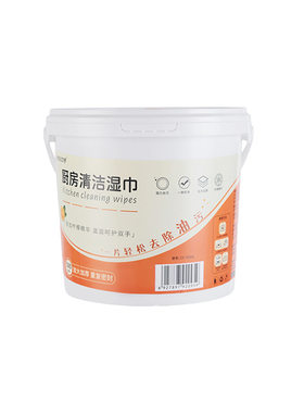 500抽超大桶装灶台强效厨房湿巾