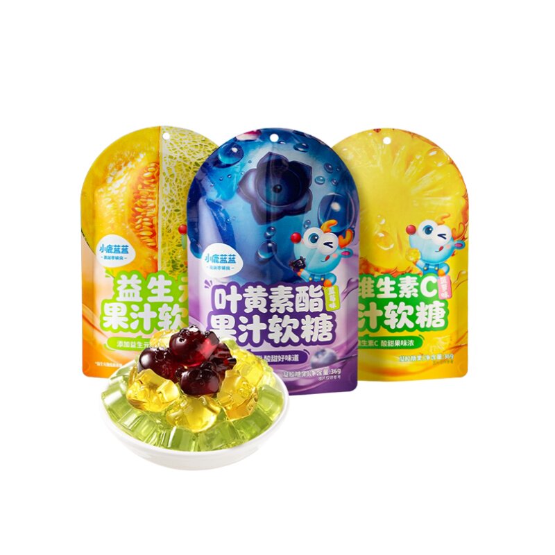 小鹿蓝蓝果汁软糖益生元叶黄素酯