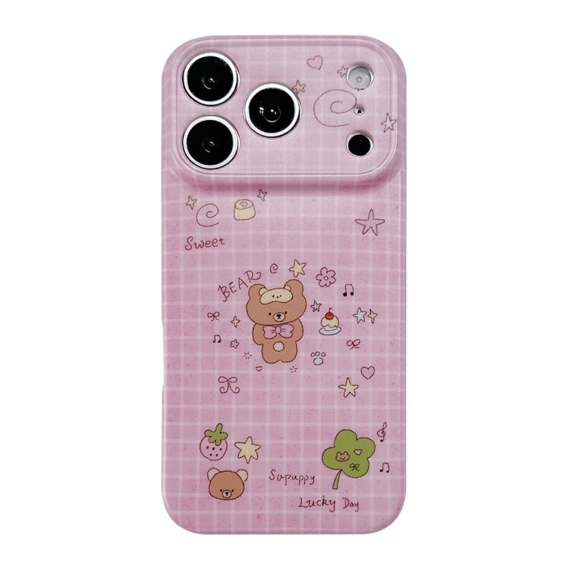 适用于iPhone小众可爱小熊手机壳