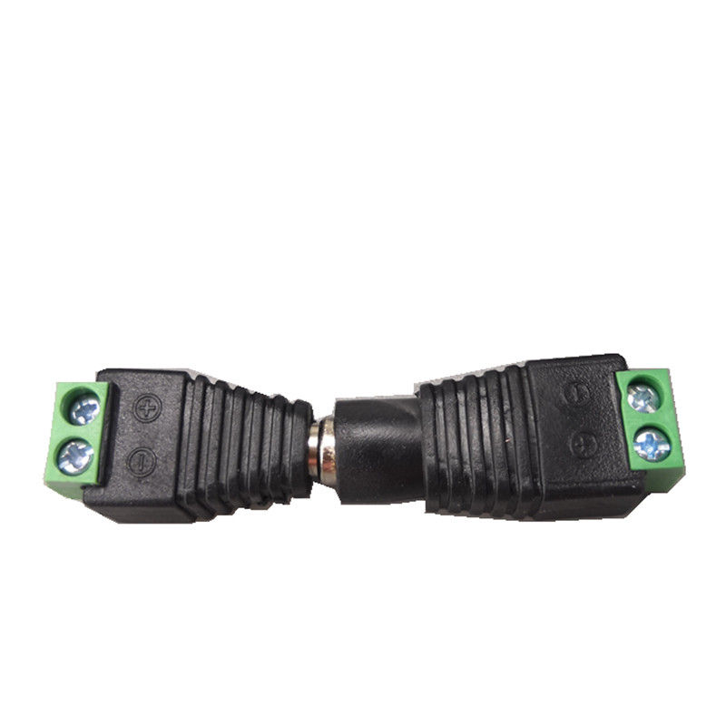 DC电源插座5.5-2.1mm DC公母头一套 12V电源接口公头母头插头5套