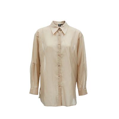 v区绫致Vero Moda衬衫女2025夏季新款甜美优雅后身开口抽绳绑带