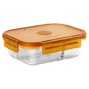 康宁微波炉成人玻璃饭盒学生长方形加热专用便当保鲜盒分隔型餐盒